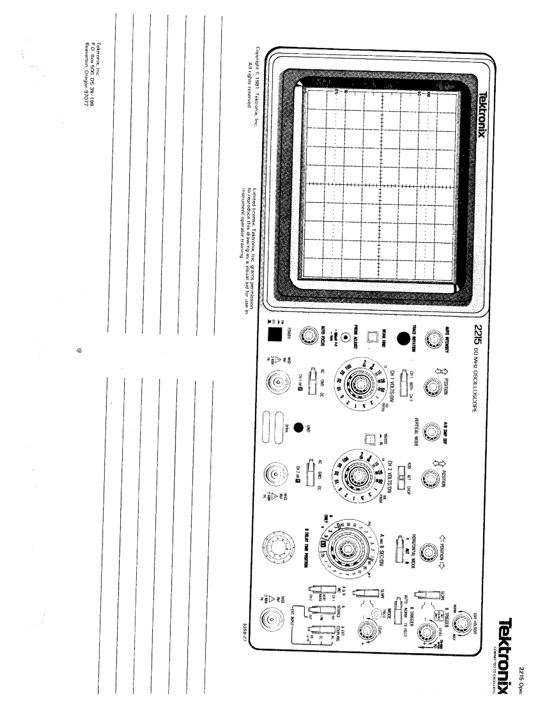 Tektronix 2215 manual 