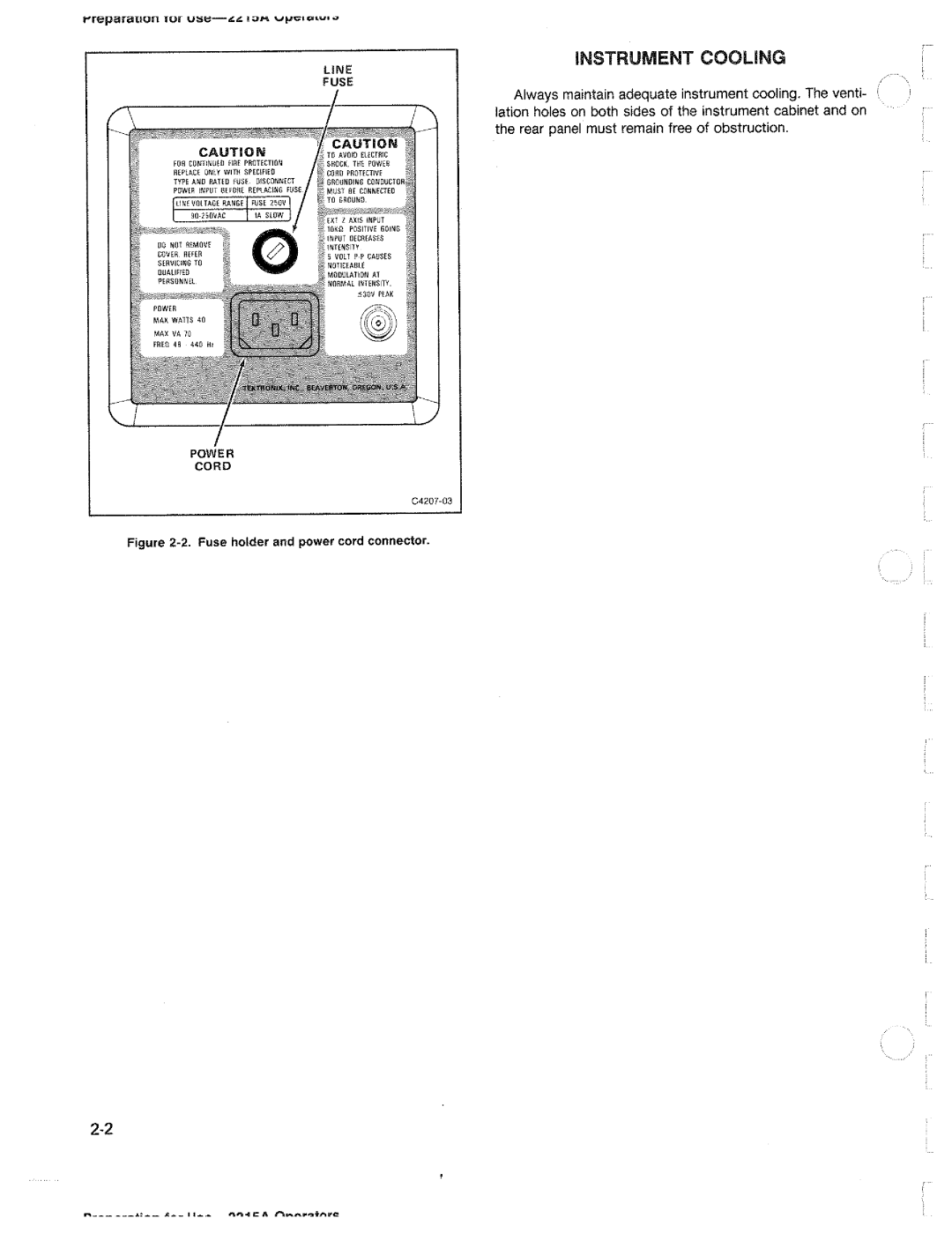 Tektronix 2215A manual 