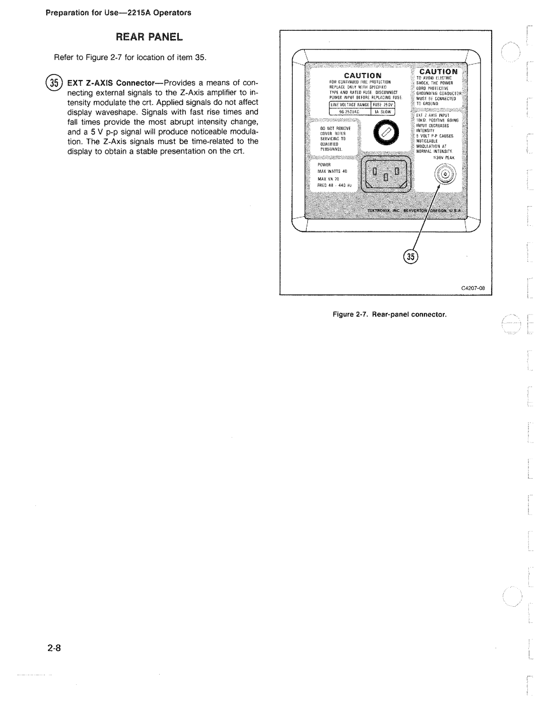 Tektronix 2215A manual 