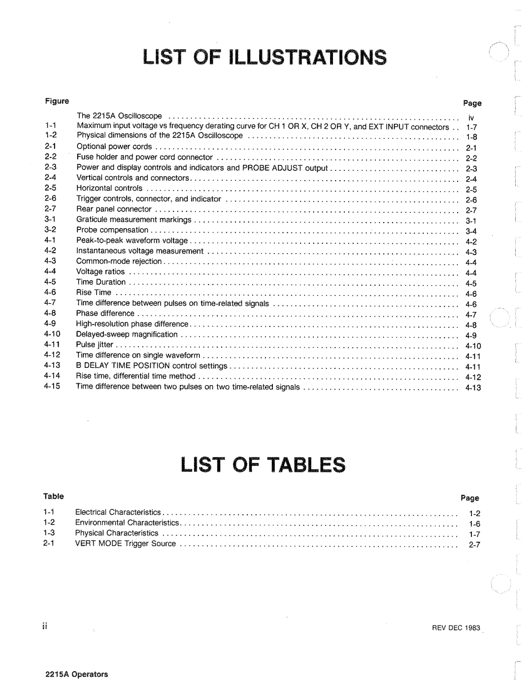 Tektronix 2215A manual 