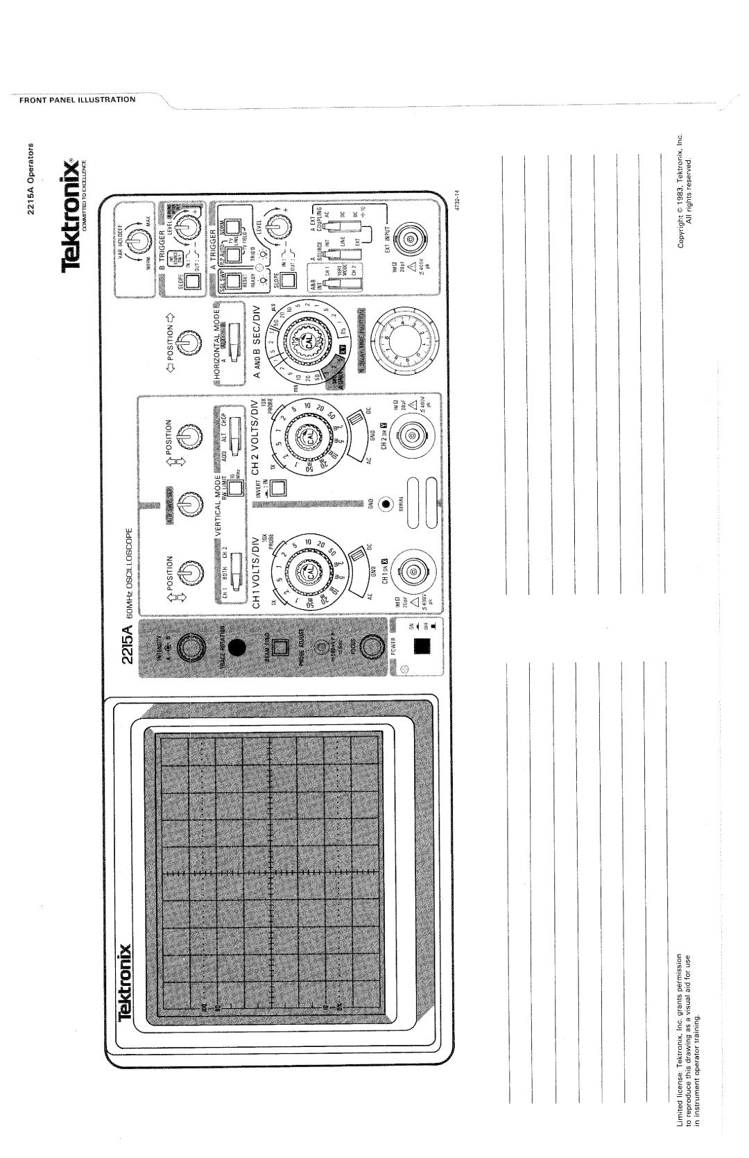 Tektronix 2215A manual 