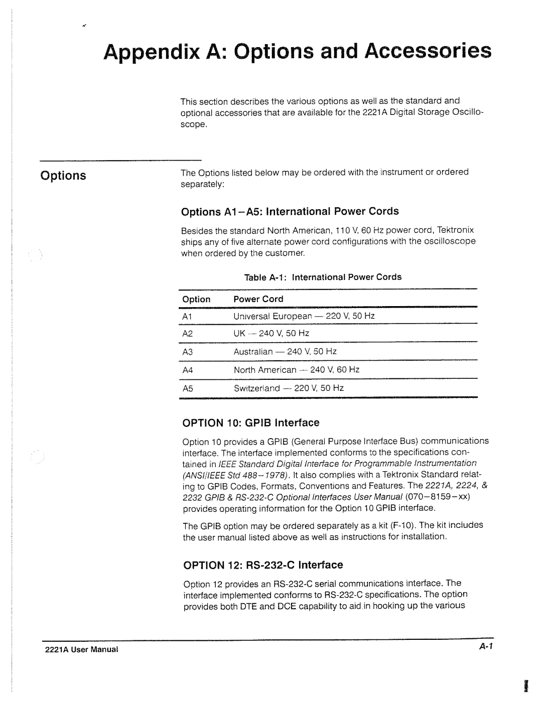 Tektronix 2221A manual 