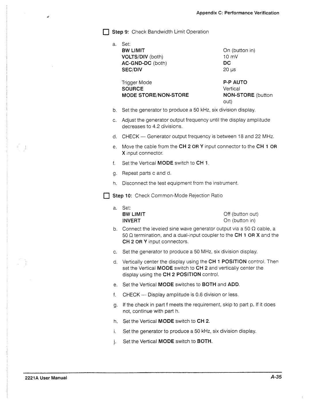 Tektronix 2221A manual 