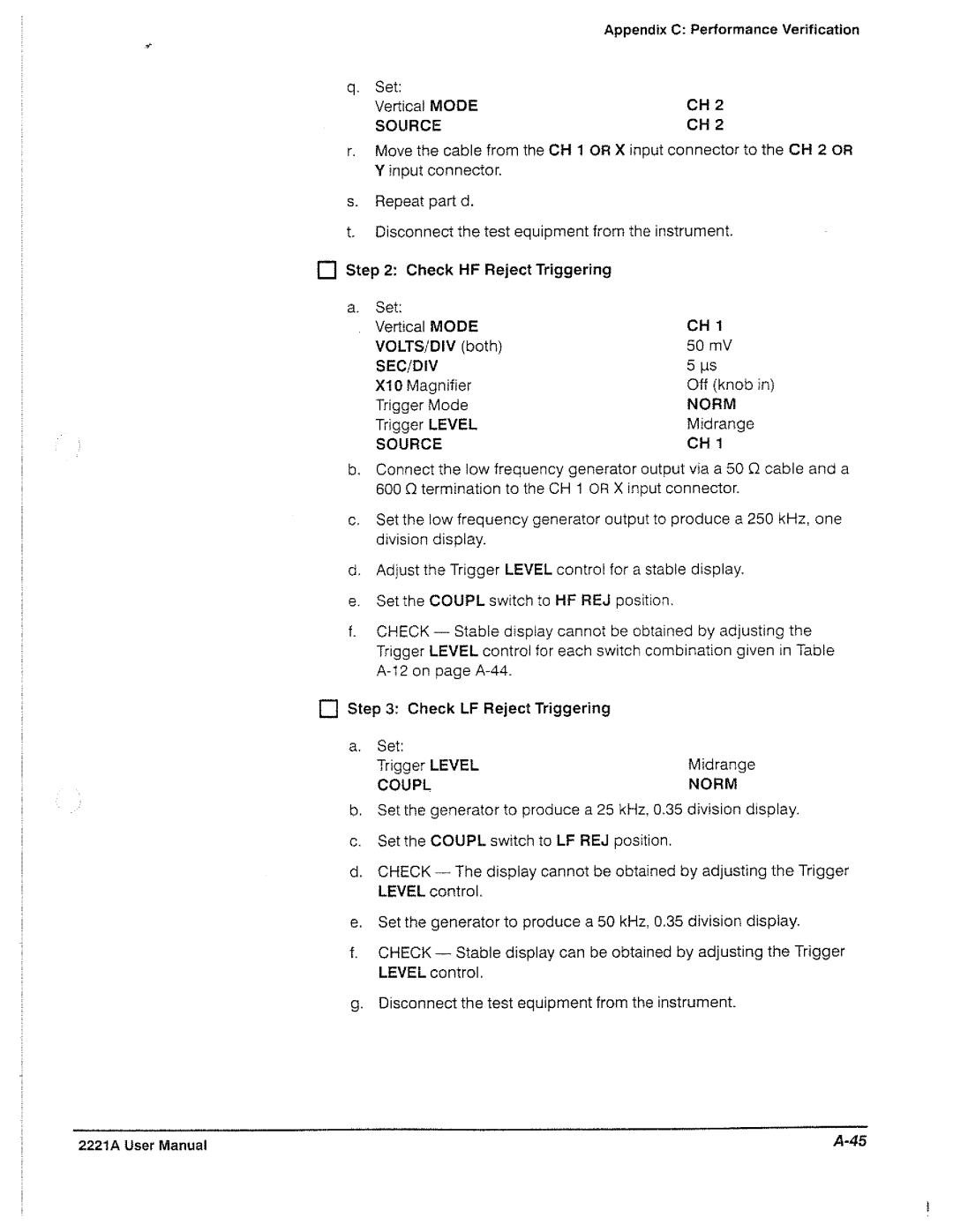Tektronix 2221A manual 
