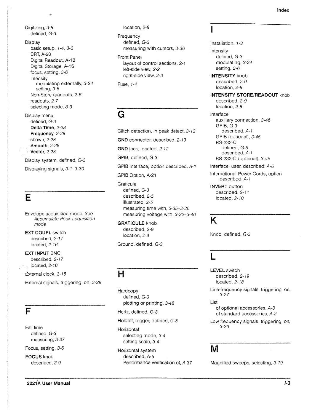 Tektronix 2221A manual 