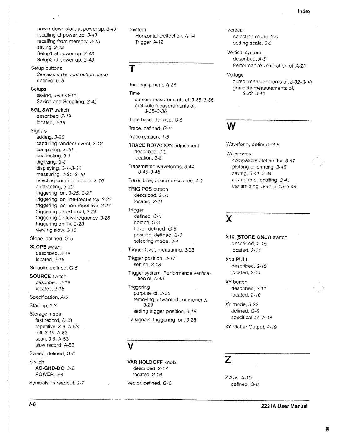 Tektronix 2221A manual 