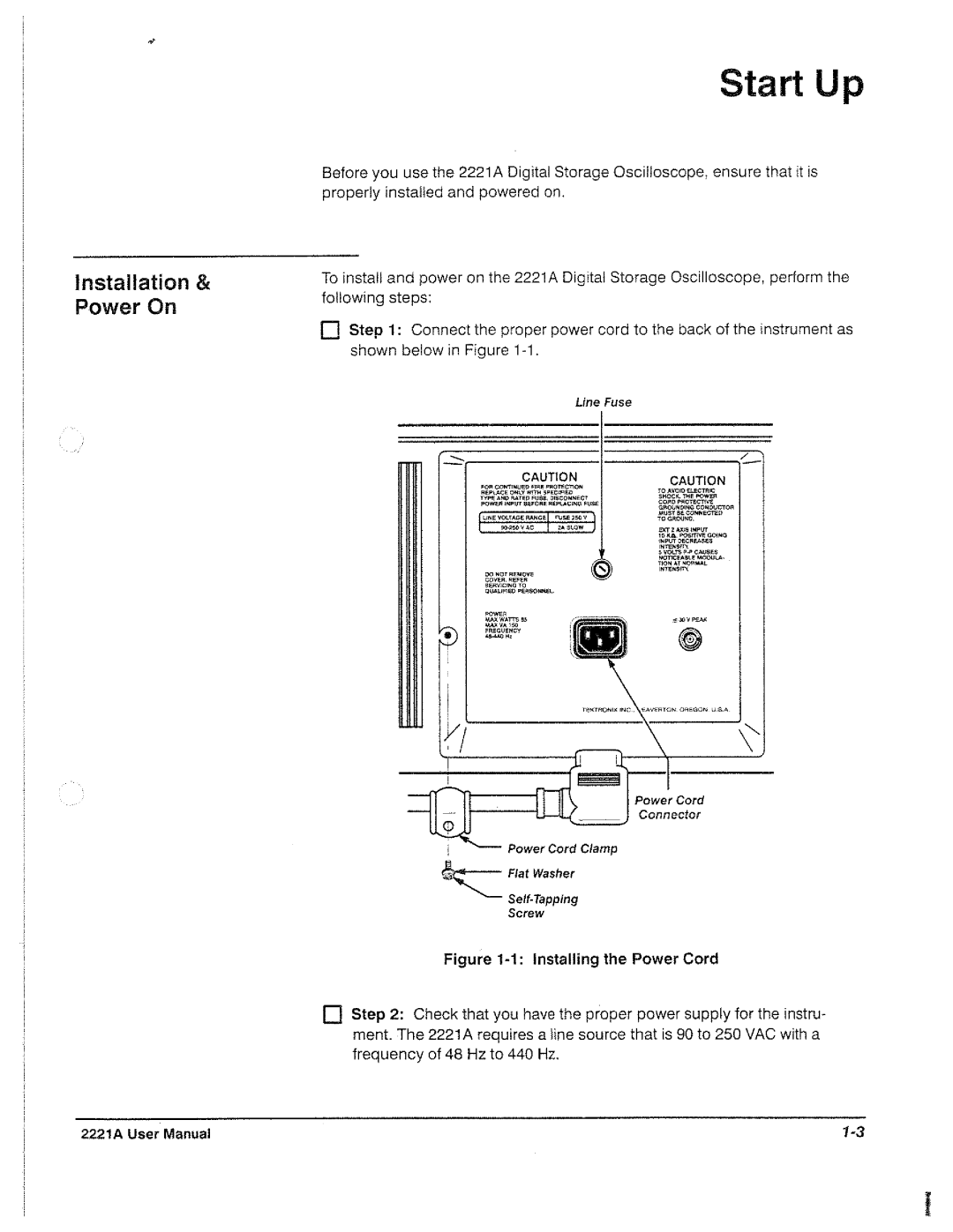 Tektronix 2221A manual 