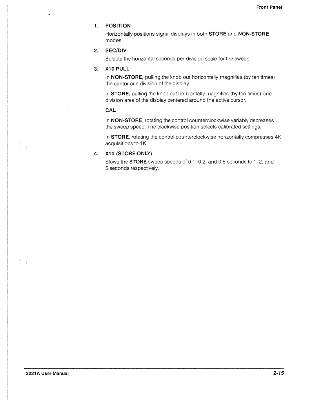 Tektronix 2221A manual 