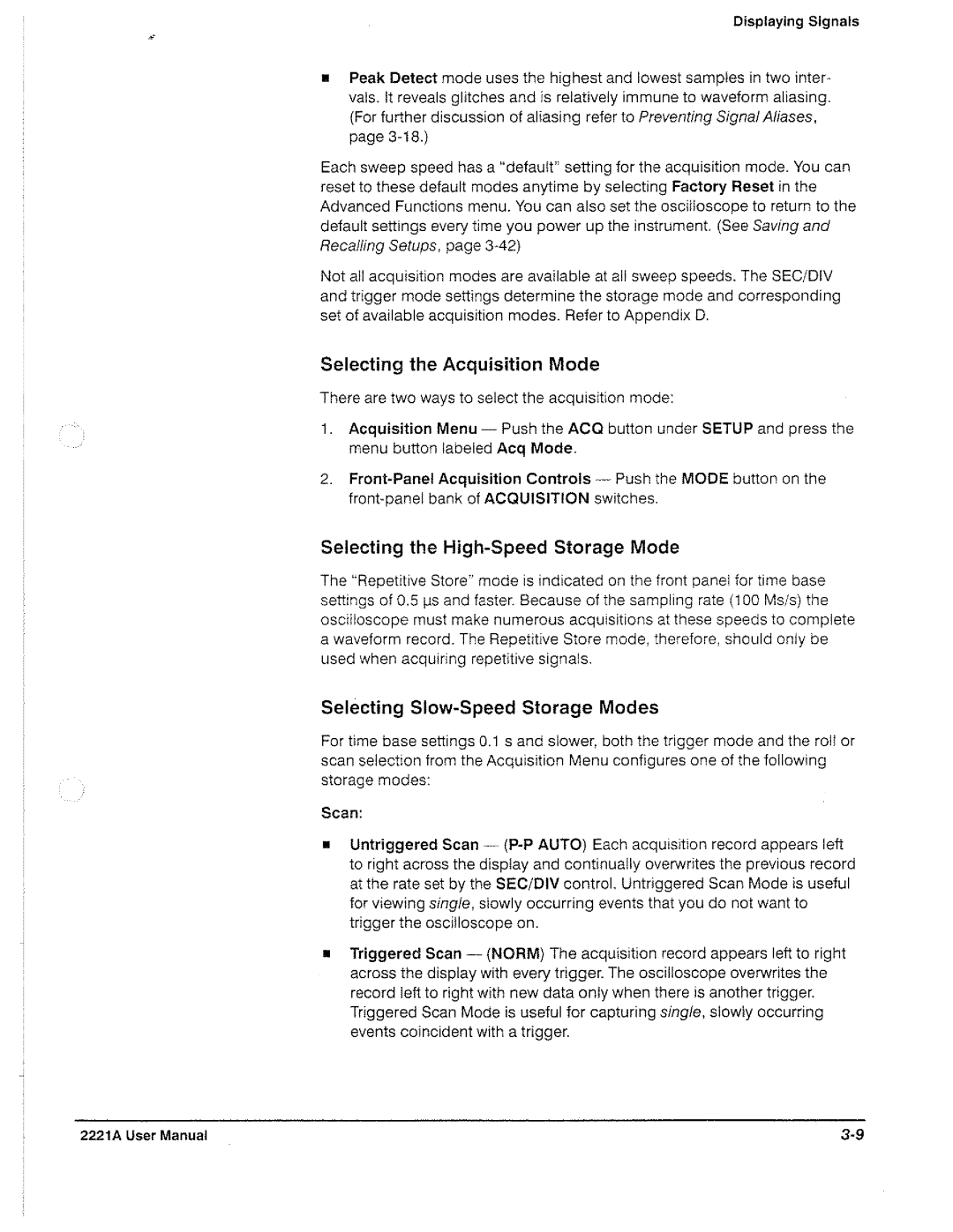 Tektronix 2221A manual 