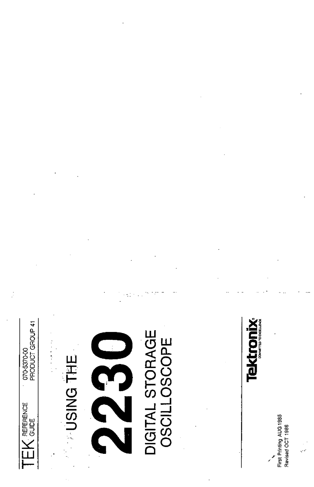 Tektronix 2230 manual 