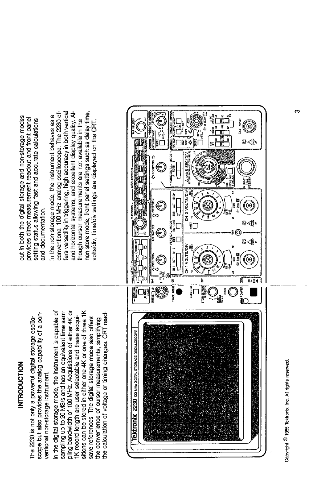 Tektronix 2230 manual 