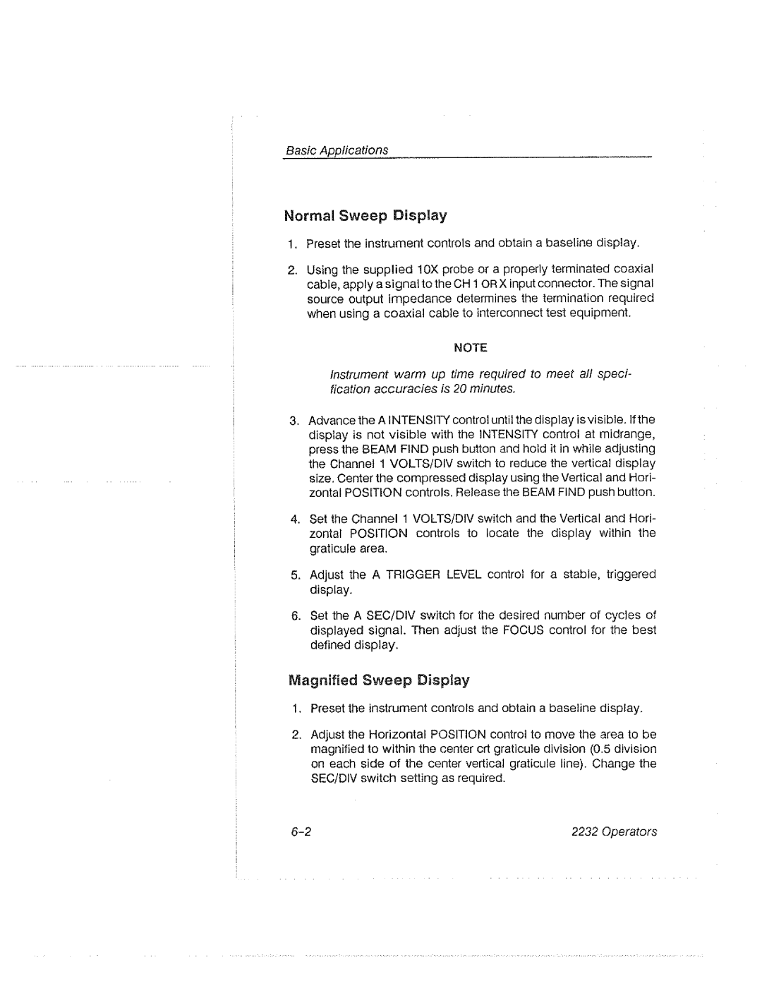 Tektronix 2232 manual 