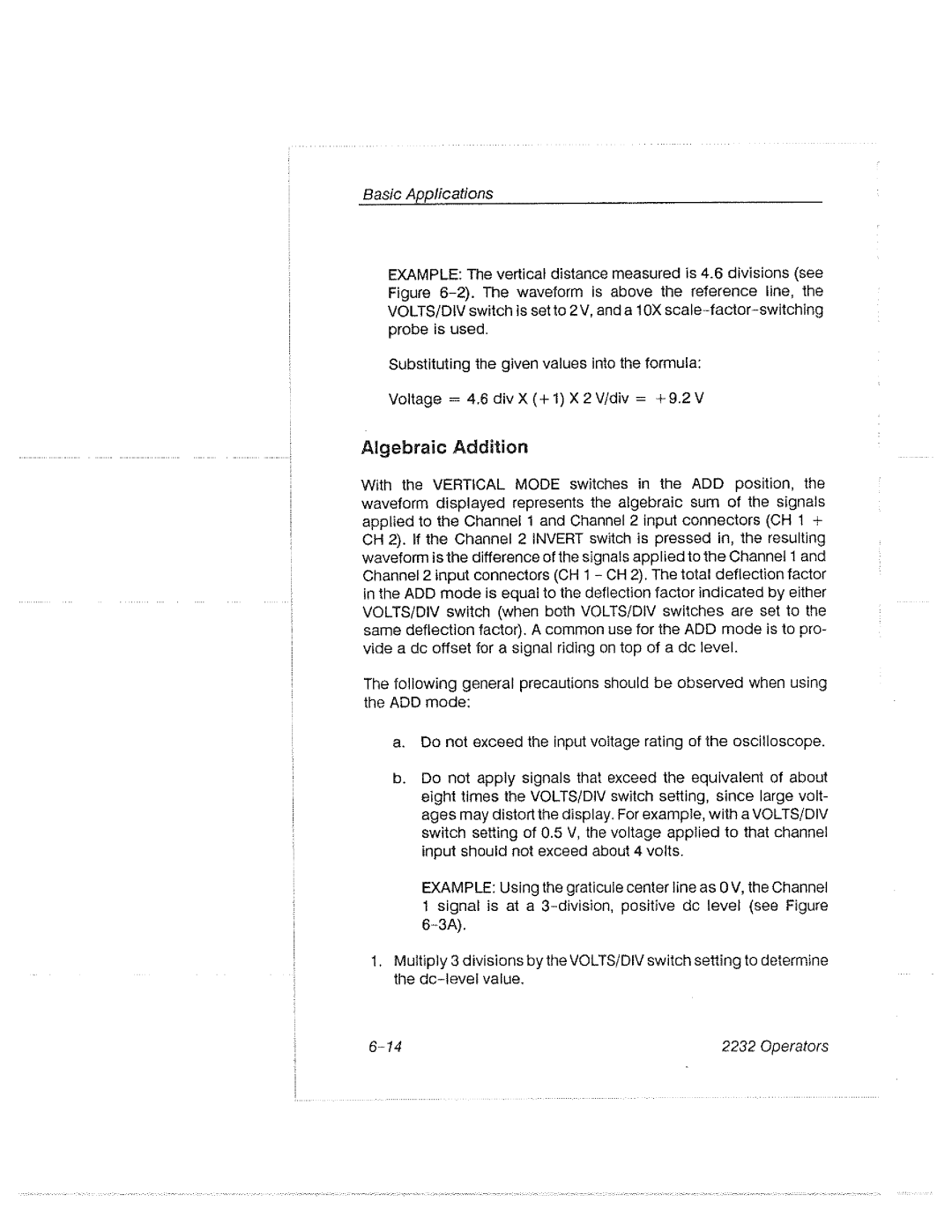 Tektronix 2232 manual 