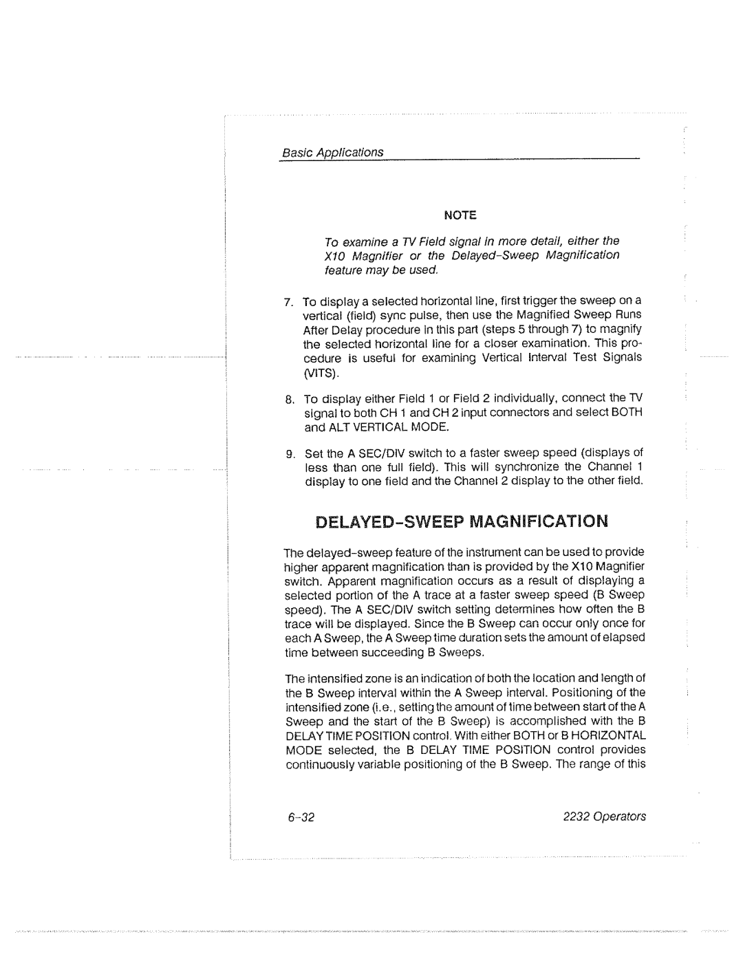 Tektronix 2232 manual 