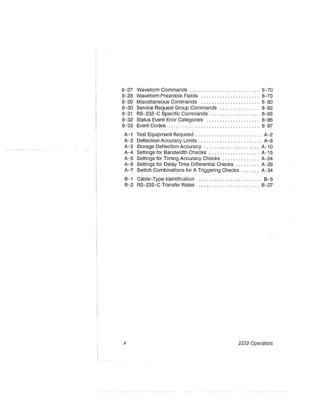 Tektronix 2232 manual 