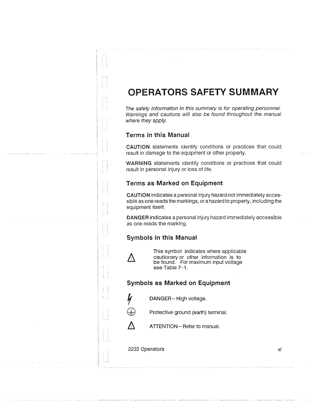 Tektronix 2232 manual 