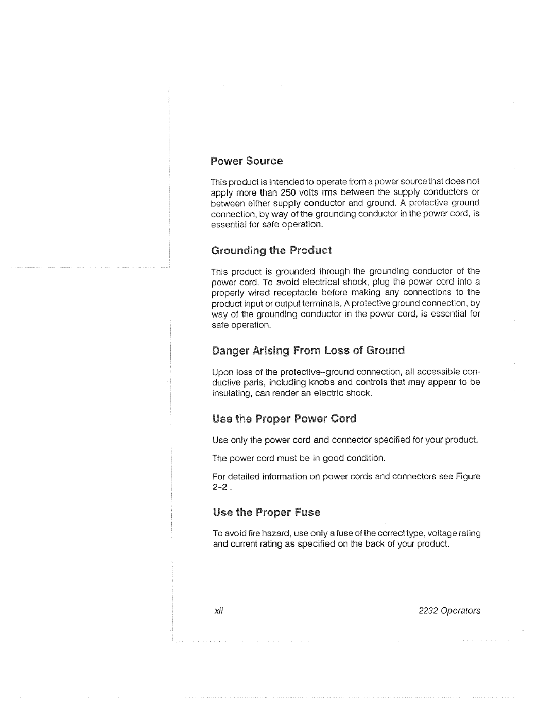 Tektronix 2232 manual 