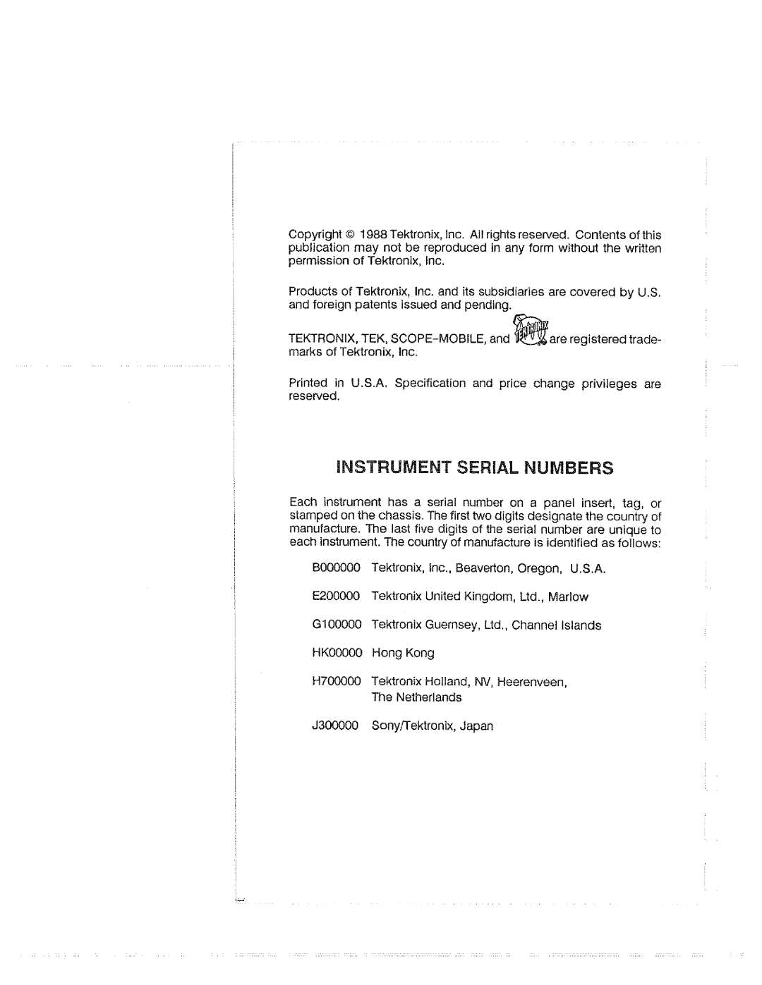 Tektronix 2232 manual 