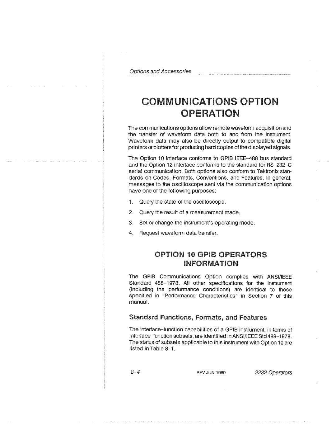 Tektronix 2232 manual 