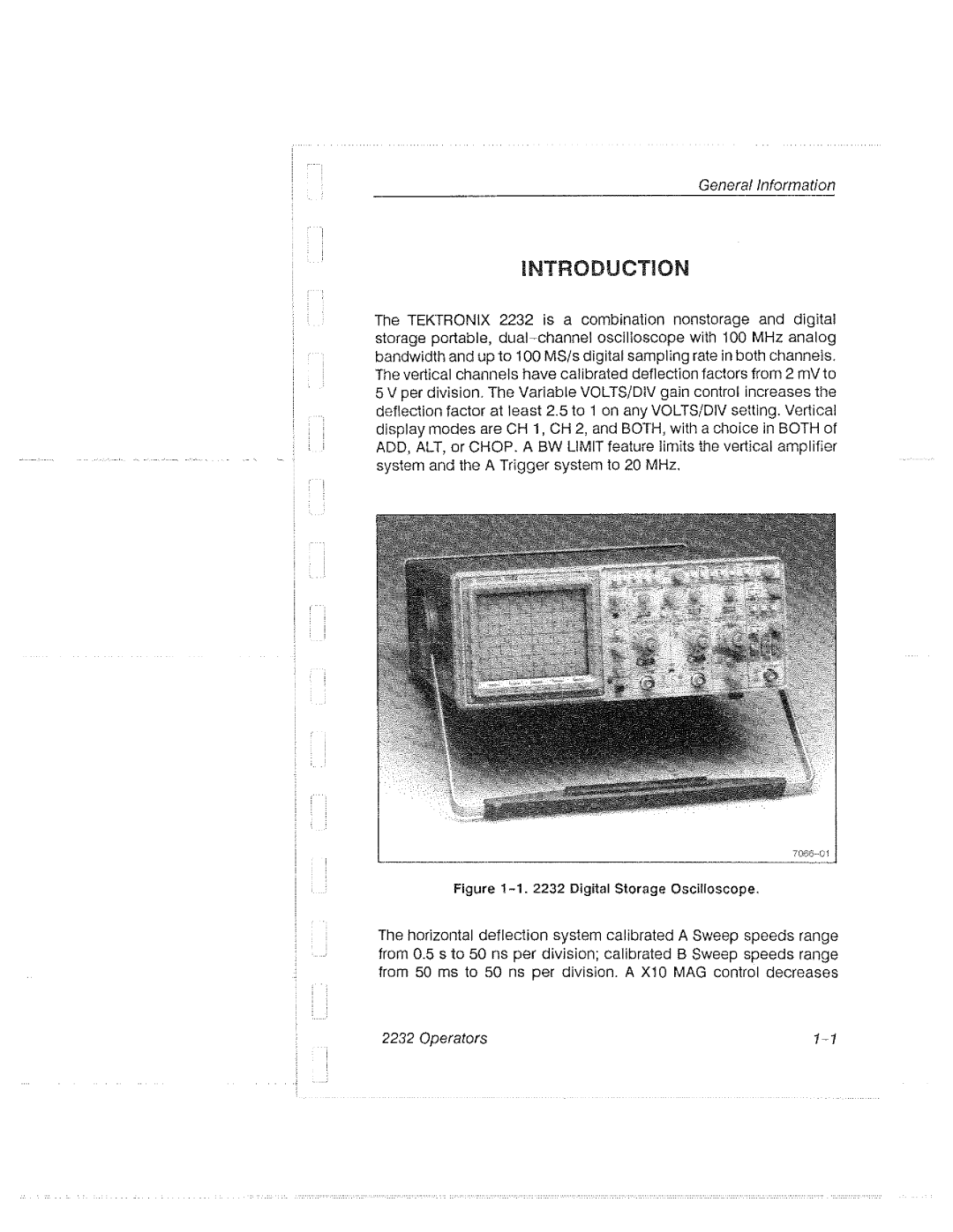 Tektronix 2232 manual 