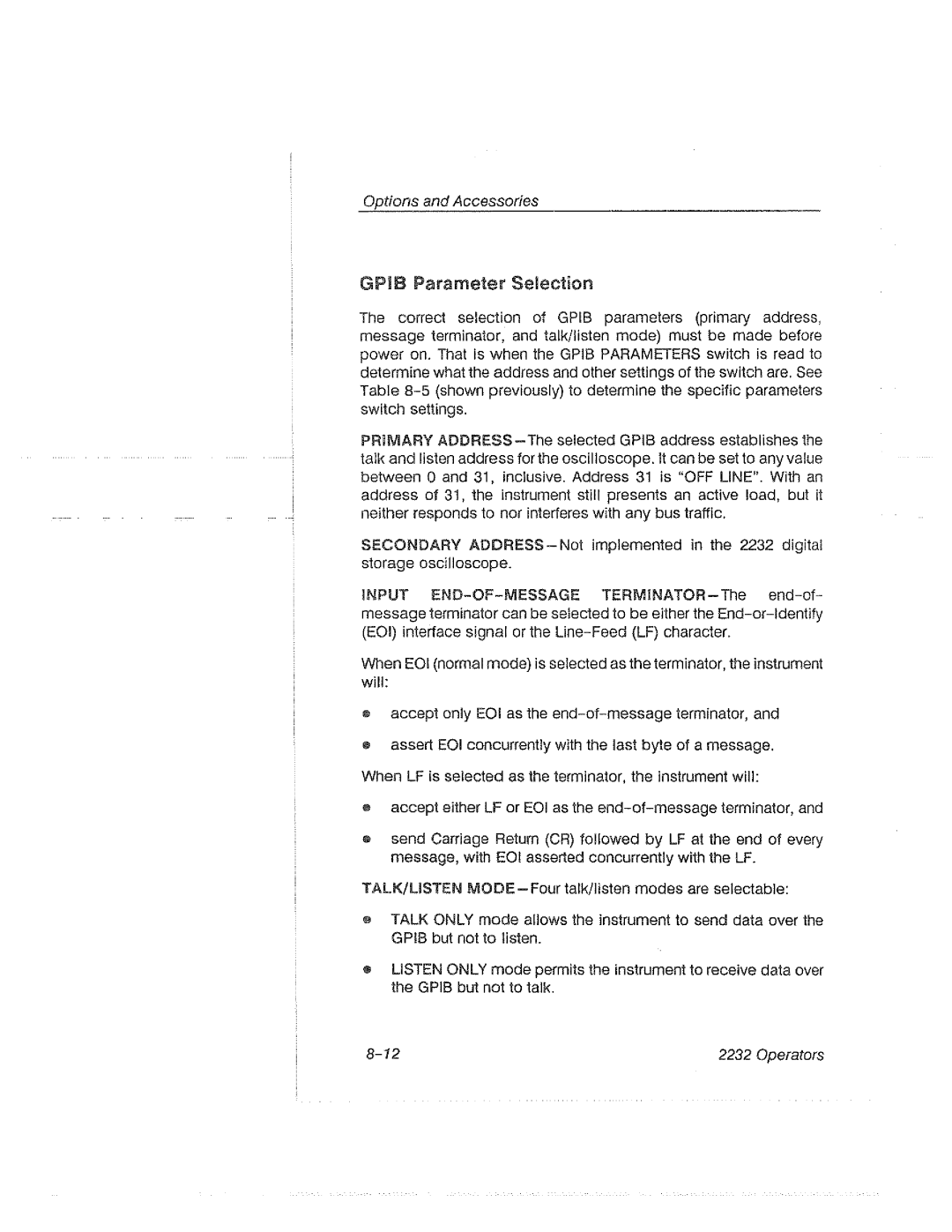 Tektronix 2232 manual 