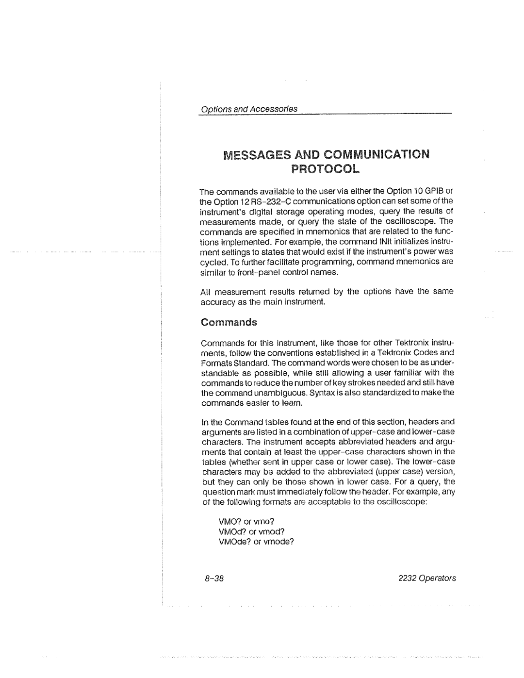 Tektronix 2232 manual 