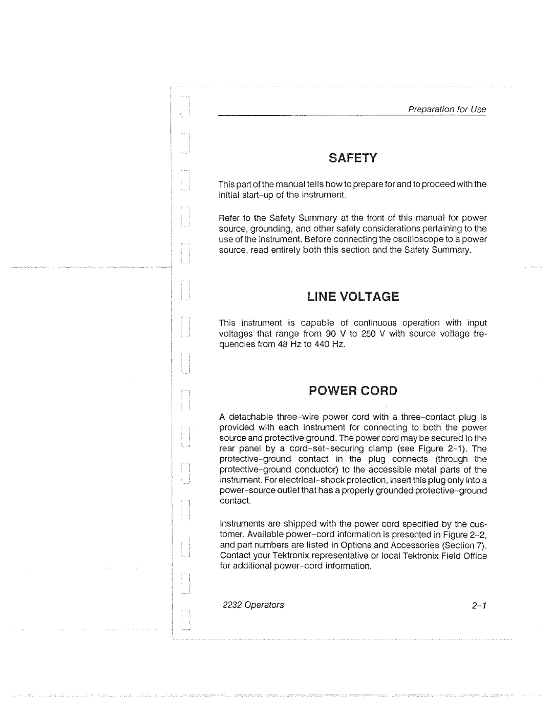 Tektronix 2232 manual 