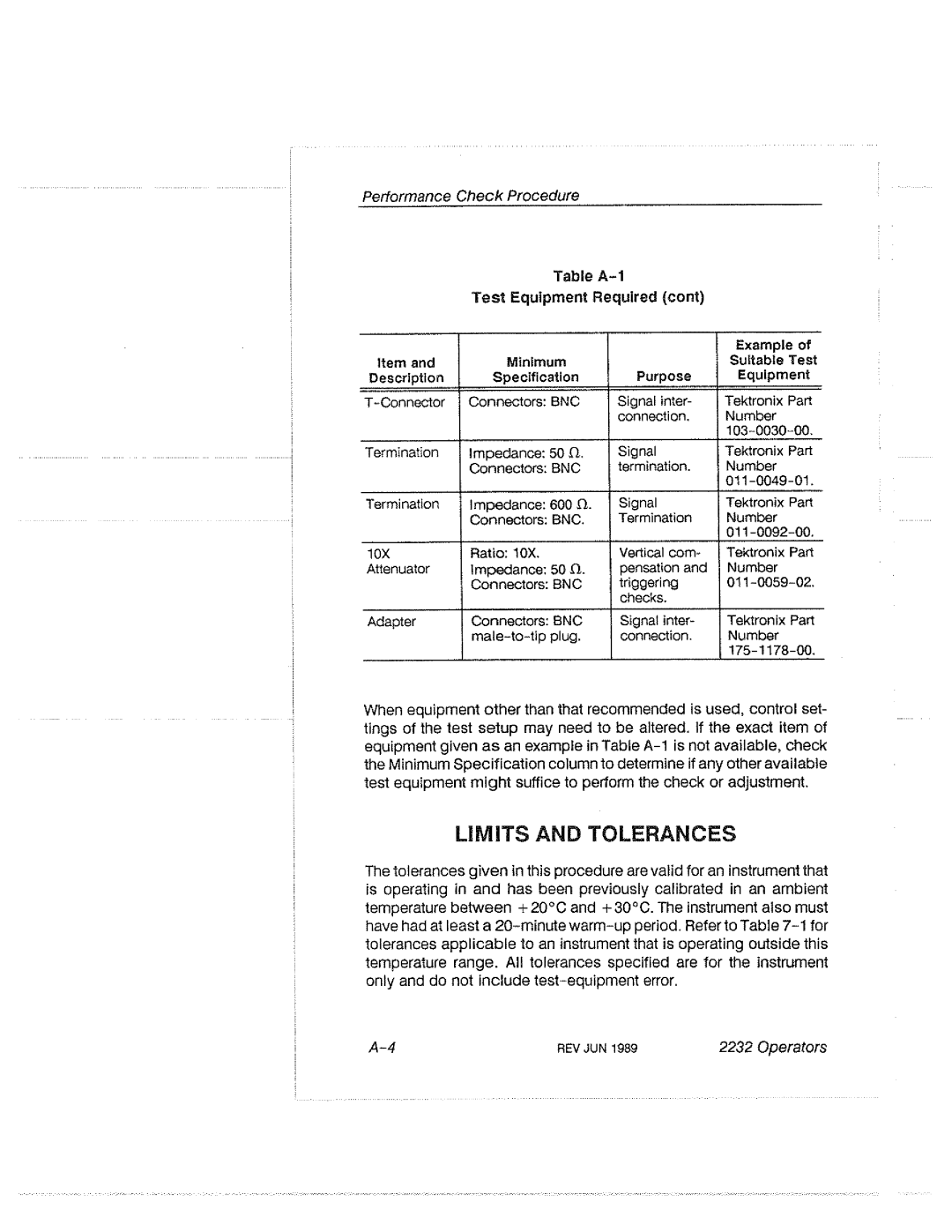 Tektronix 2232 manual 