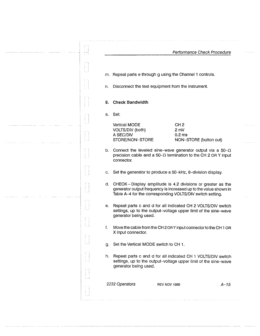 Tektronix 2232 manual 