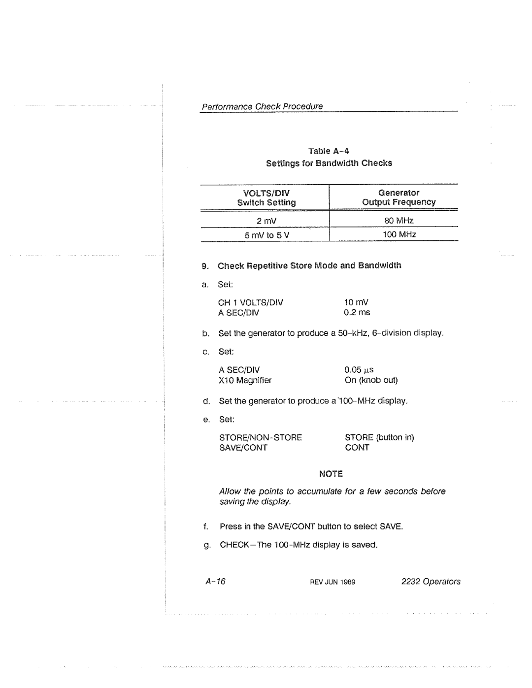 Tektronix 2232 manual 