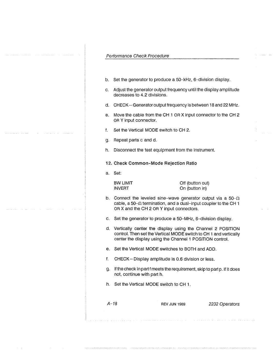 Tektronix 2232 manual 