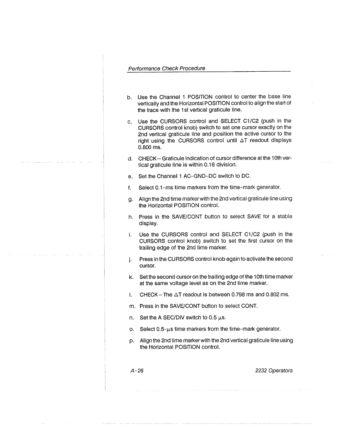 Tektronix 2232 manual 