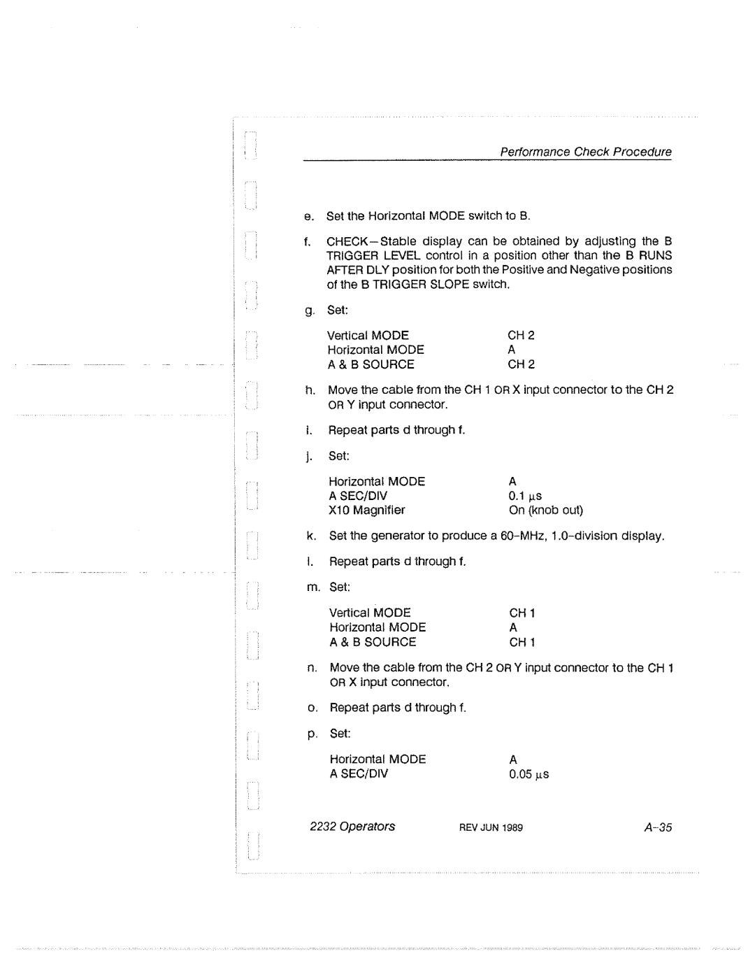 Tektronix 2232 manual 