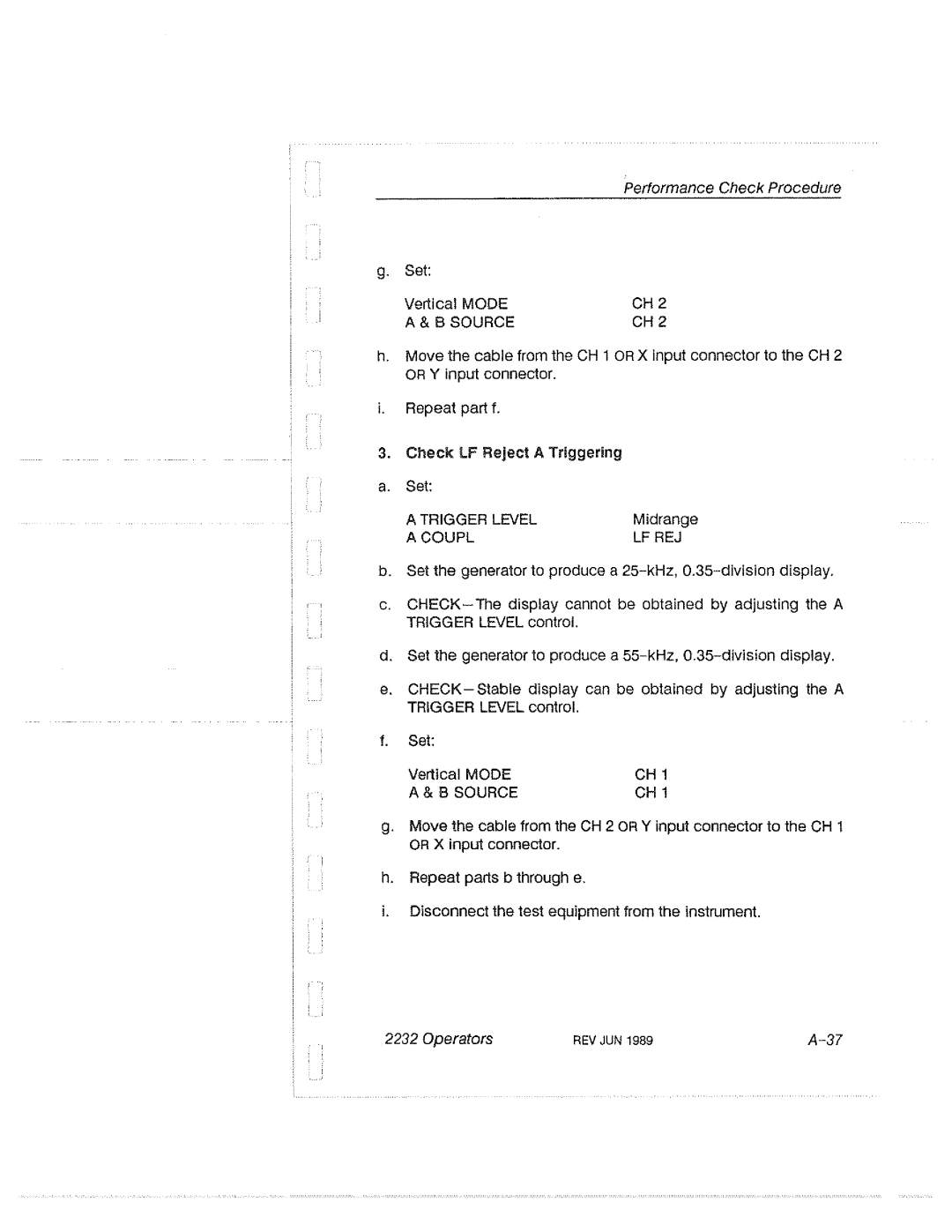 Tektronix 2232 manual 