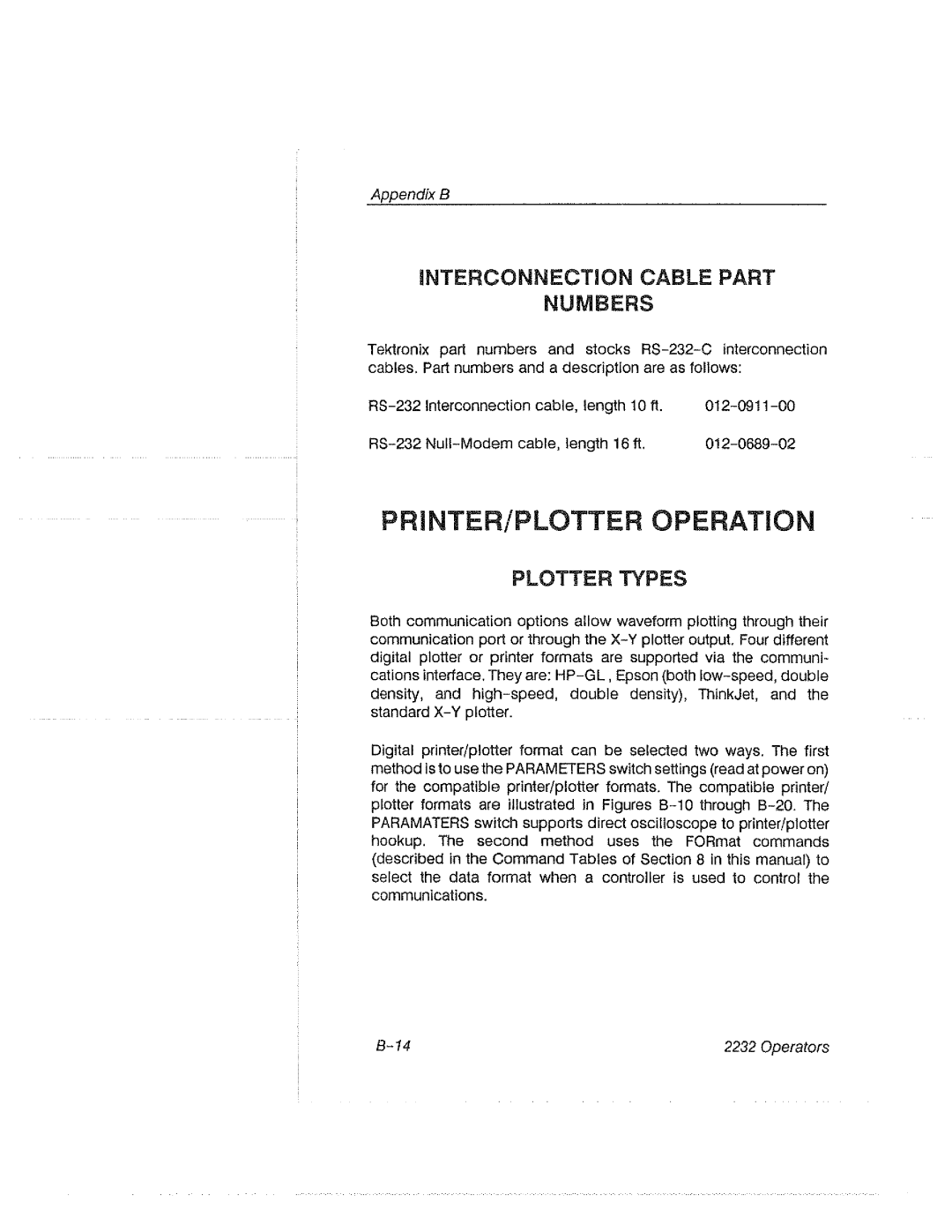 Tektronix 2232 manual 