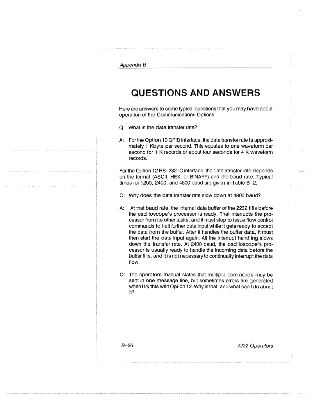 Tektronix 2232 manual 