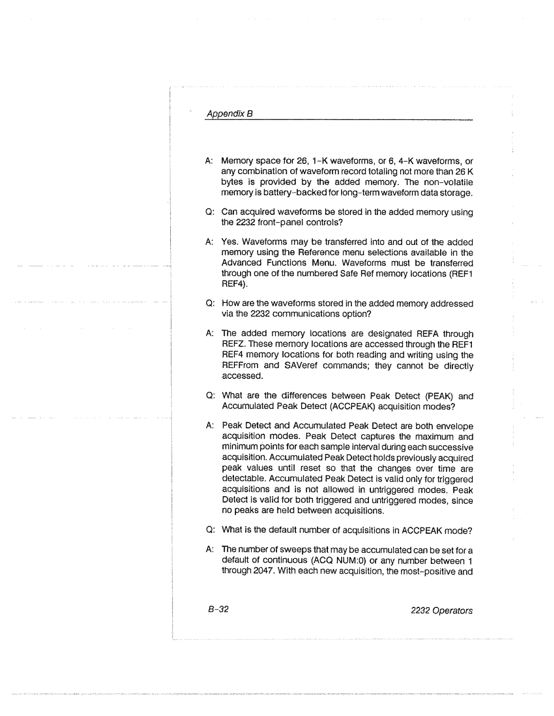 Tektronix 2232 manual 