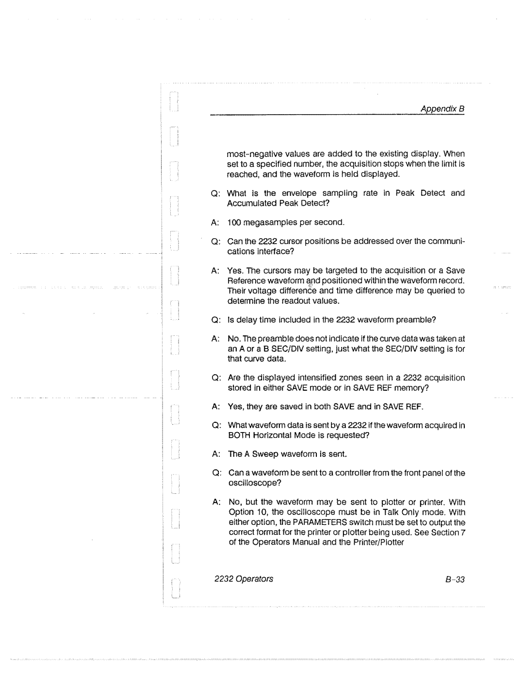 Tektronix 2232 manual 