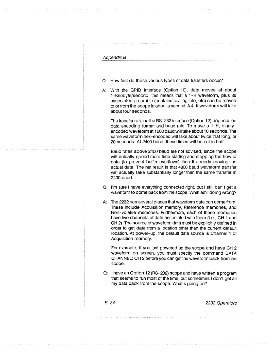 Tektronix 2232 manual 