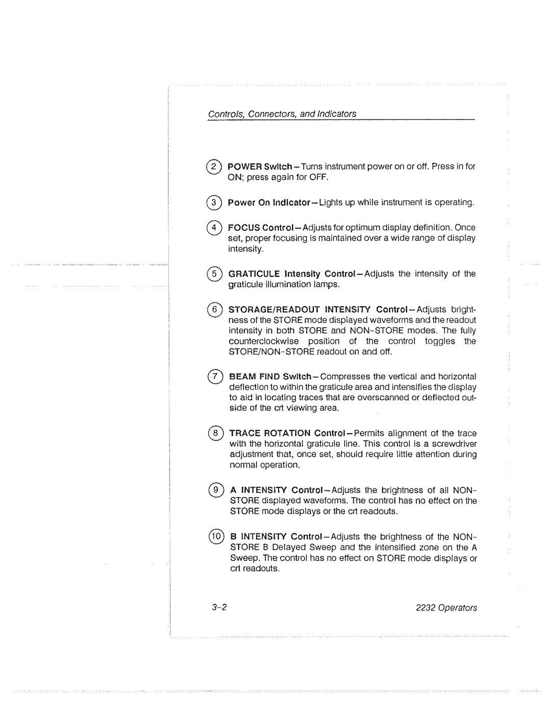 Tektronix 2232 manual 