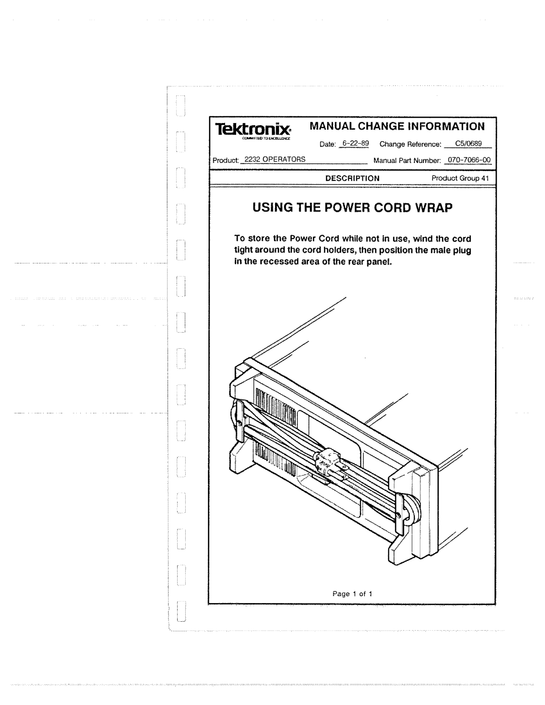 Tektronix 2232 manual 