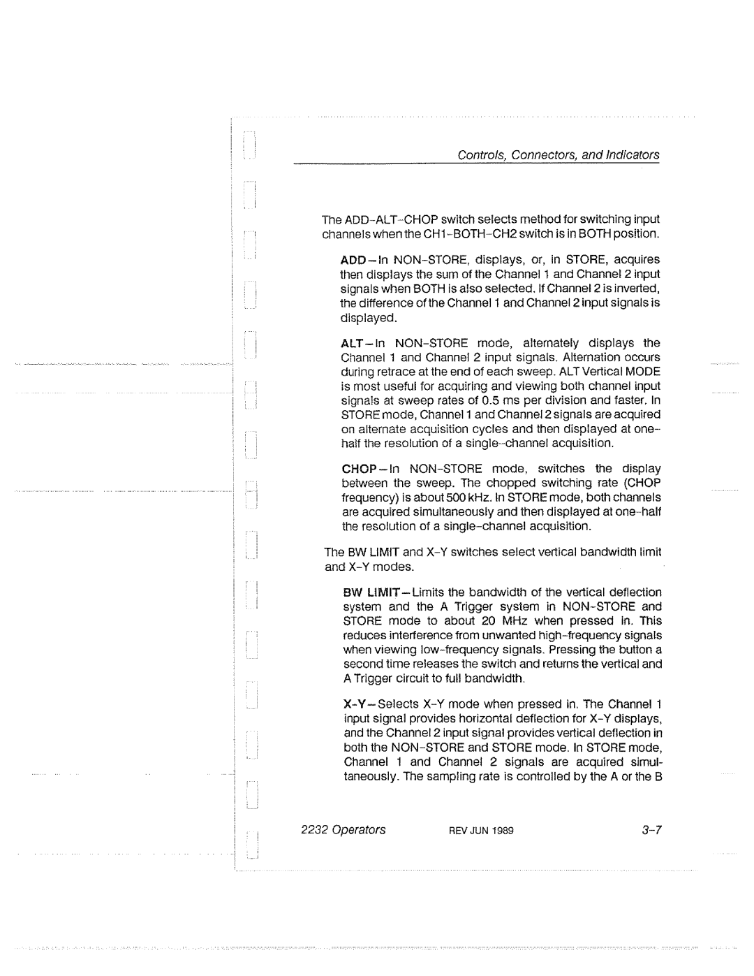 Tektronix 2232 manual 