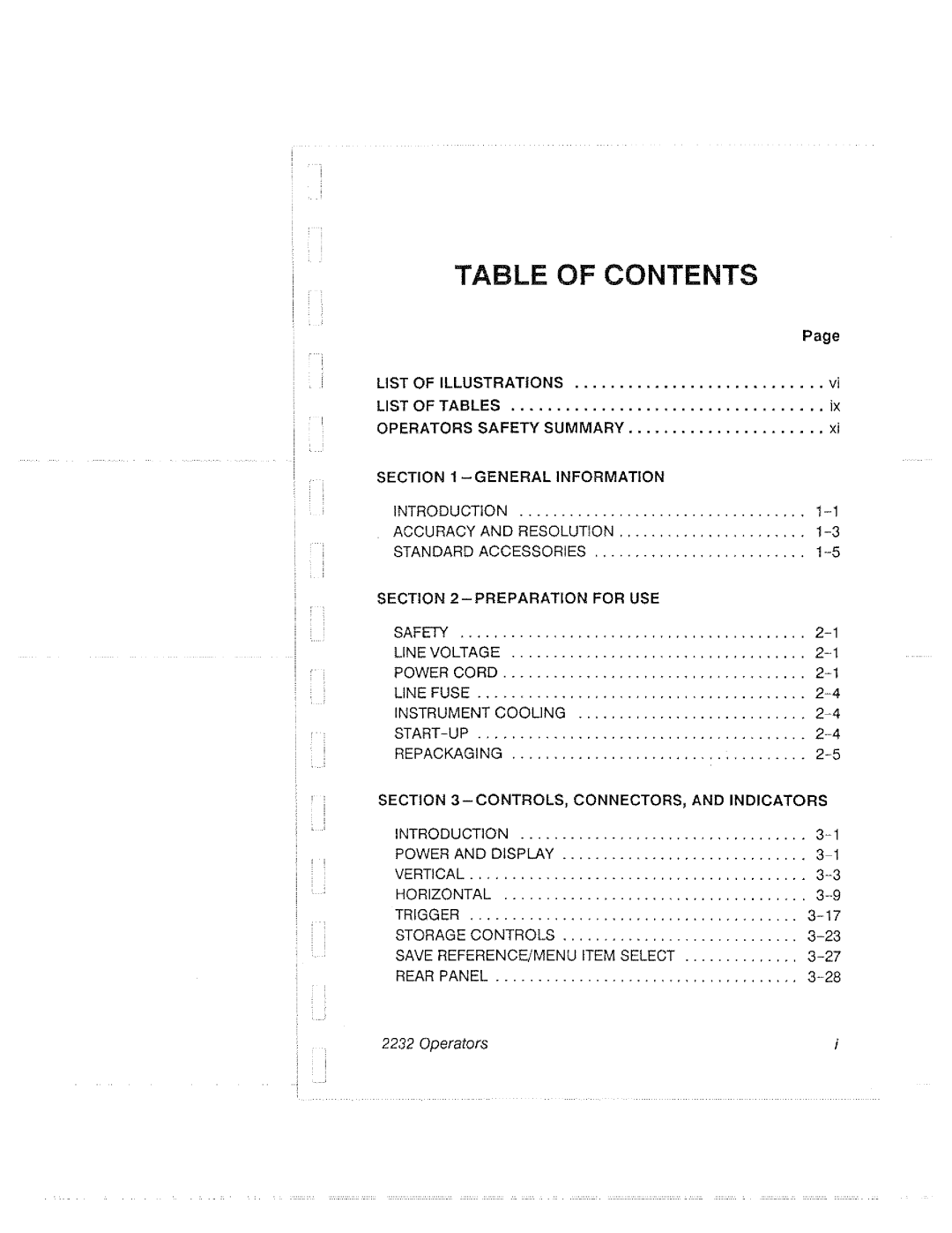 Tektronix 2232 manual 