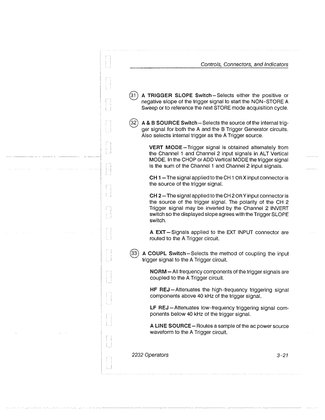 Tektronix 2232 manual 