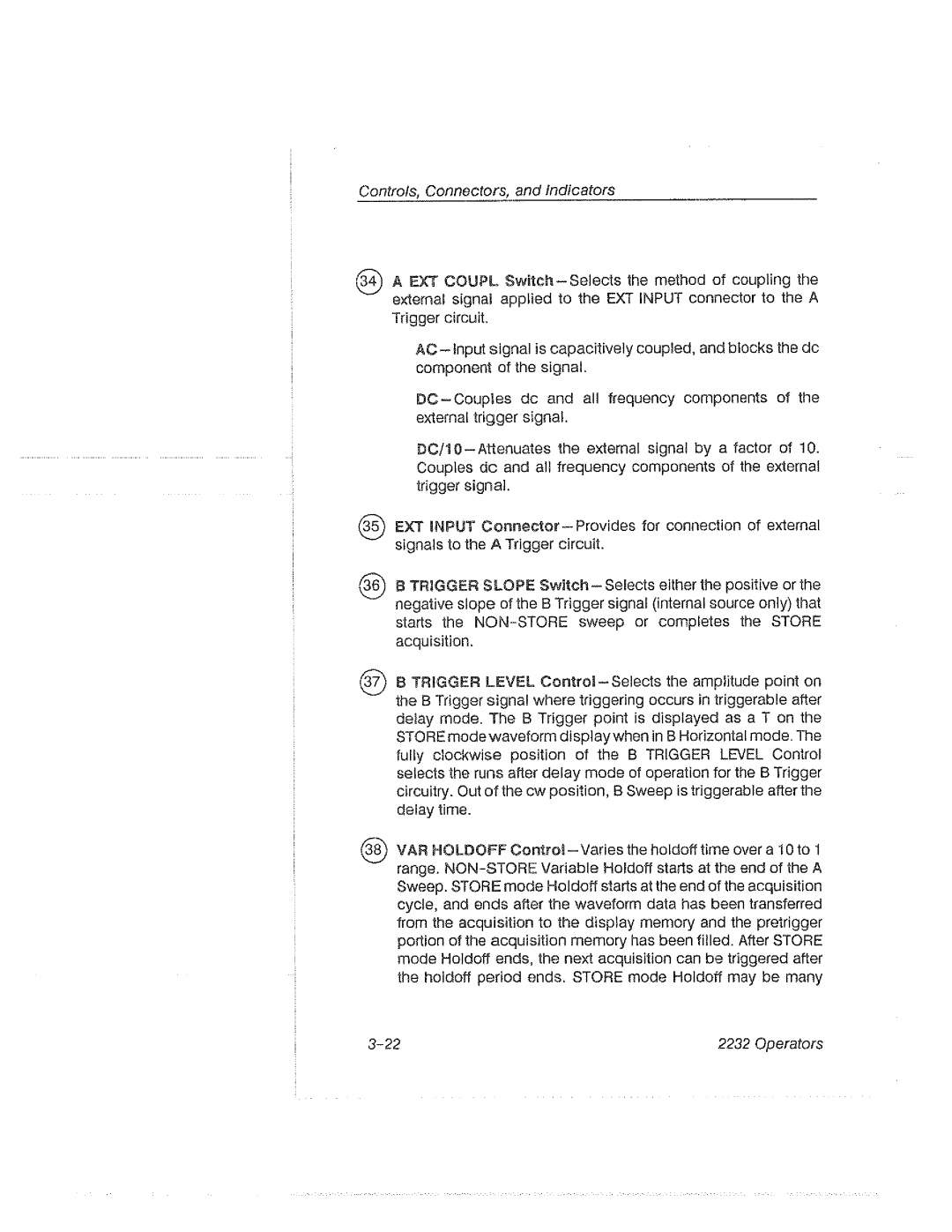 Tektronix 2232 manual 