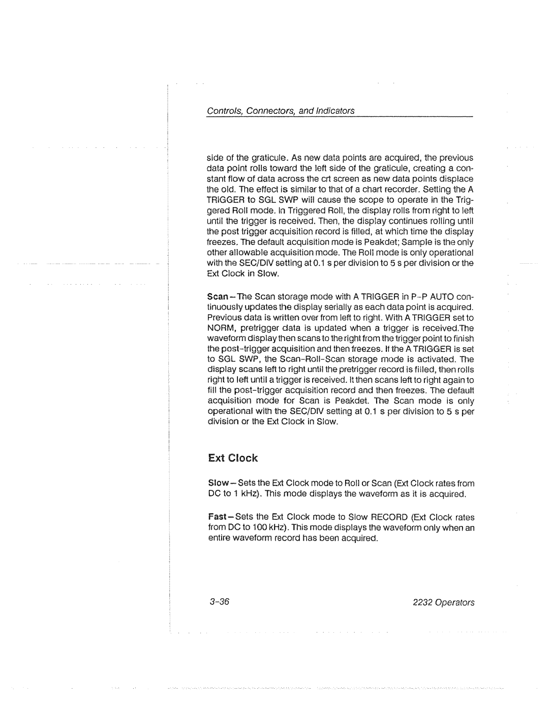 Tektronix 2232 manual 