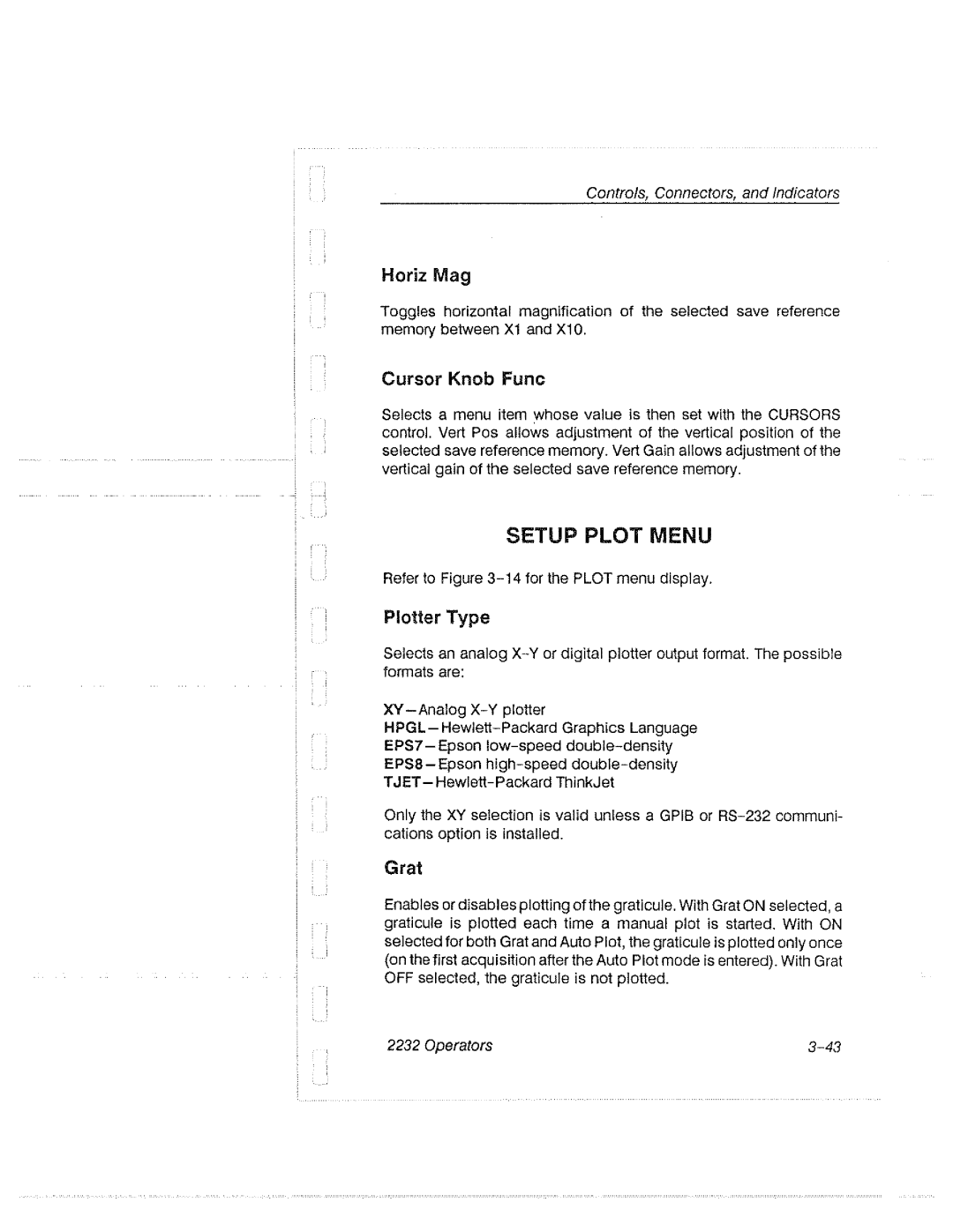 Tektronix 2232 manual 