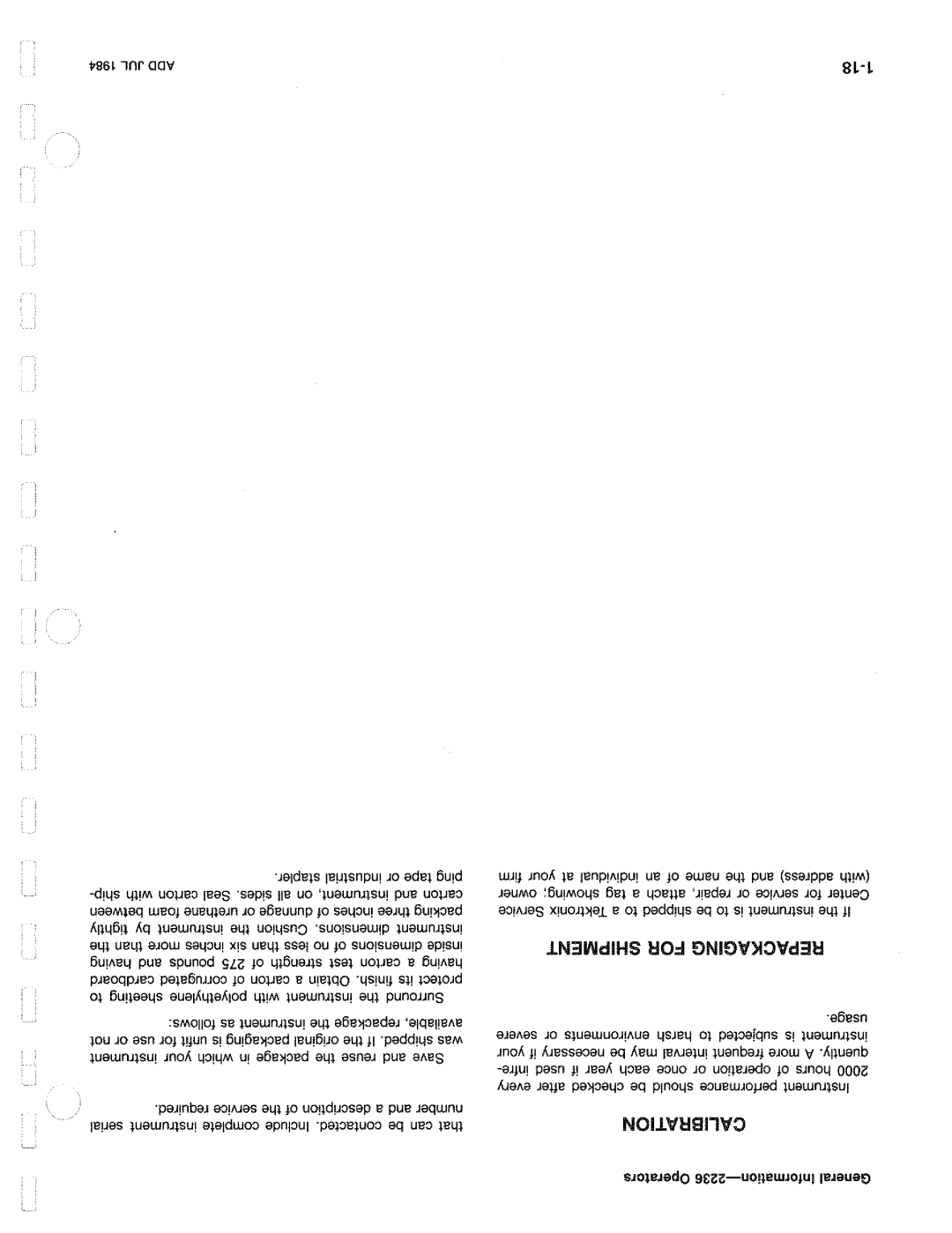 Tektronix 2236 manual 