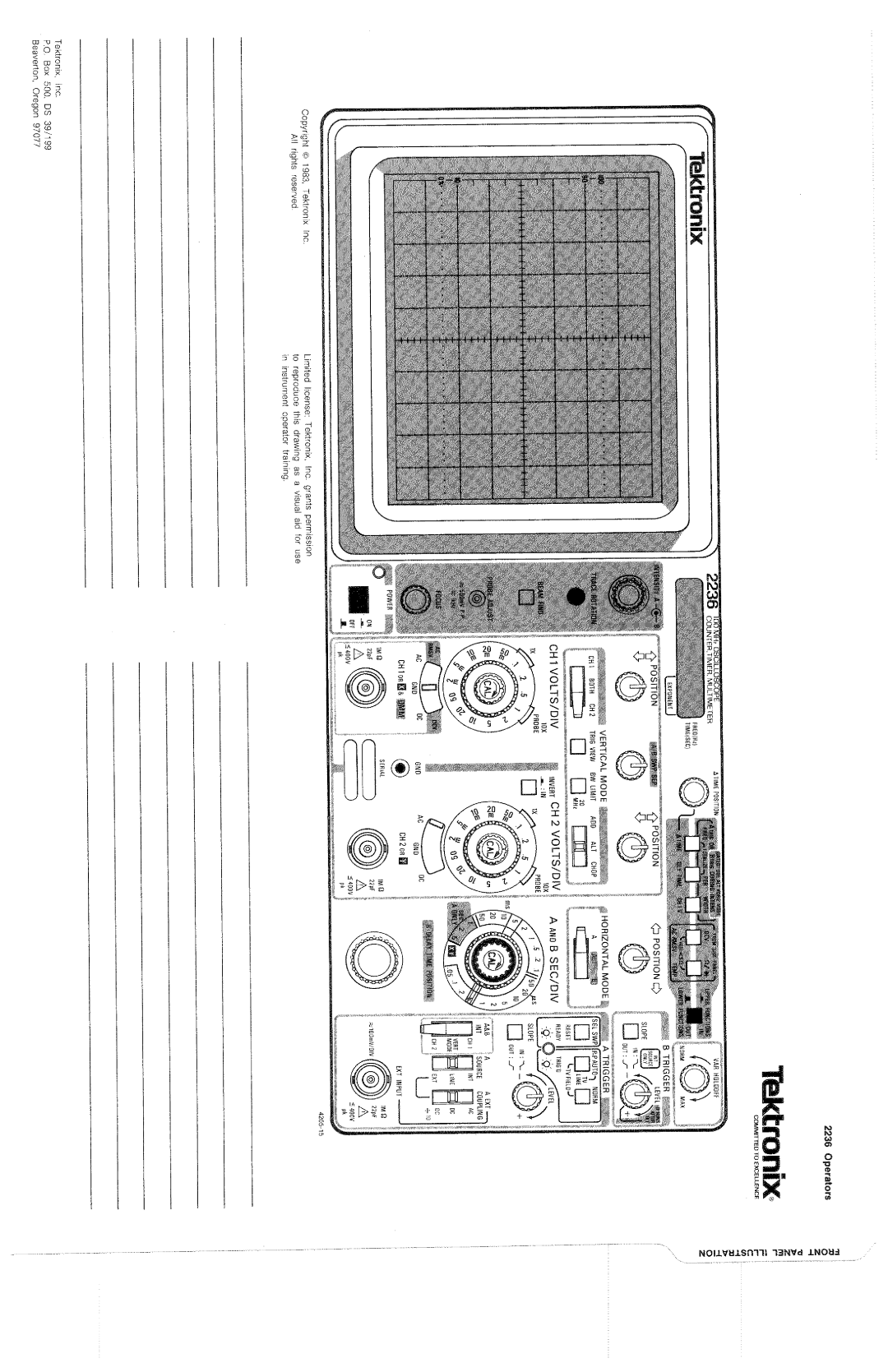 Tektronix 2236 manual 