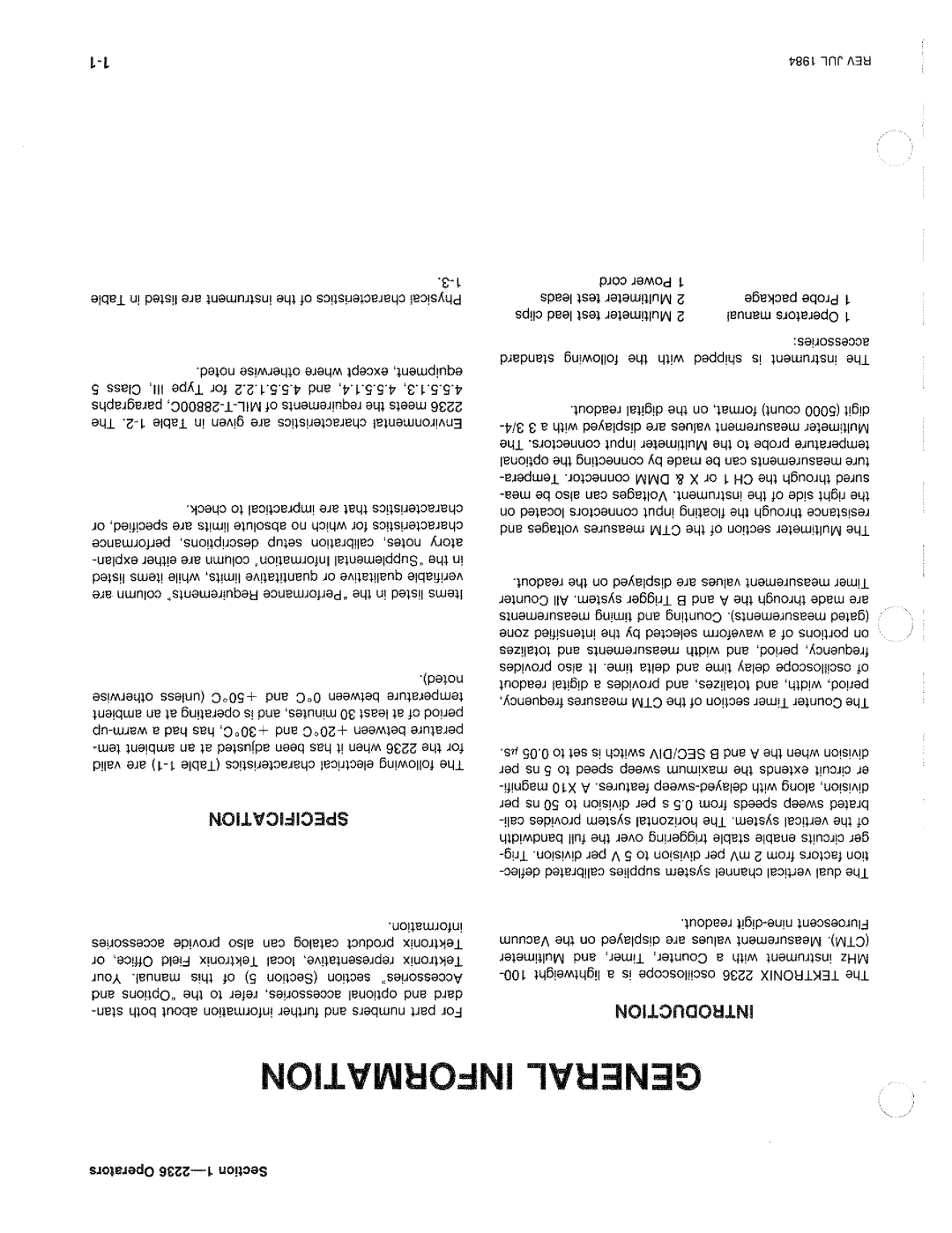 Tektronix 2236 manual 